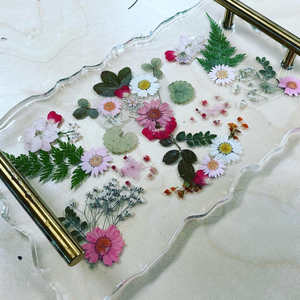 Bandeja de Resina para Servir Desayuno, Bebidas y Aperitivos, Elegante Organizador Decorativo para Cocina y Comedor, Accesorios de Exhibición - Product Image 6