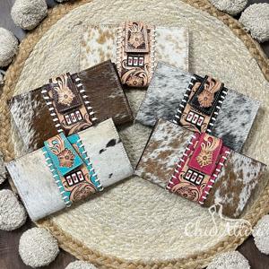 Designer Pattern Women's Hand Tooled Genuine Cowhide Leather Large Capacity <b>Wallet</b> Multiple Card Slots Long Coin Purse Clutch - Product Image 1