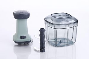 Manual <b>Vegetable</b> <b>Chopper</b> with Container Stainless Steel Blades Fruit Cutter Fruit <b>Vegetable</b> Processing <b>vegetable</b> <b>chopper</b> - Product Image 2