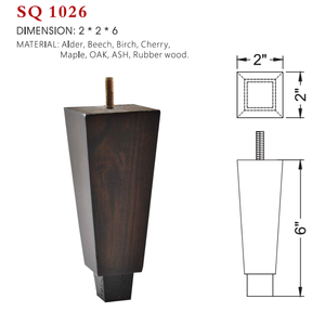 Patas de Muebles Cónicas de Madera, Cuadradas, de Repuesto para Sofá, Silla, Gabinete, Cama, Aparador, Armario - Product Image 2