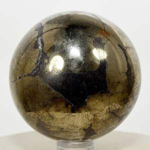 Best Quality Golden Pyrite Wholesale Natural Gemstone <b>Sphere</b> <b>Crystal</b> Ball for Chakra Healing and Display Buy From Aameena Agate - Product Image 3
