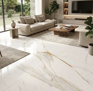 กระเบื้องพอร์ซเลนลายหินอ่อนแบบมันเงา ขนาด 800x800 มม. หนา 9 มม. สำหรับปูพื้นและผนัง กันลื่น เหมาะสำหรับห้องน้ำ ห้องนั่งเล่น และตกแต่งภายใน - Product Image 2