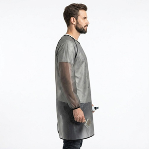 Blouse de toilettage pour hommes, transparente par sublimation, imperméable, à col rond - Product Image 4