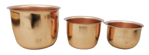Maceta Redonda de Metal con Acabado de Cobre, Decorativa para Interiores y Exteriores, para Plantas y Flores, para Decoración del Hogar, Jardín y Balcón - Product Image 4