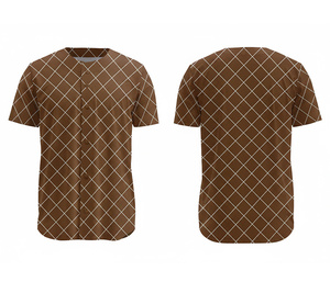 Camiseta de Béisbol Sublimada con Botones Completos – Uniforme Deportivo Profesional con Logotipo y Números Personalizados |   Base de Poliéster Transpirable - Product Image 4