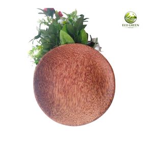 Assiette décorative en bois de coco faite à la main, en forme de feuille, design naturel, finition polie, pour la décoration de la maison - Product Image 4