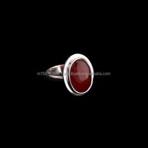 Anillo de Plata de Ley 925 cornalina elegante estilo liso para hombre, anillo de cornalina para hombre, regalo para él, anillo de aniversario - Product Image 1