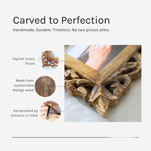 Marco de Fotos de Madera Maciza de Estilo Antiguo, Hecho a Mano, Decoración Tradicional para el Hogar u Oficina - Product Image 5