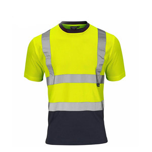 Premium Quality Men's Sleeveless High Visibility Safety <b>Work</b> T-Shirt Crew Neck <b>Waterproof</b> Nylon Spandex Customizable - Product Image 2