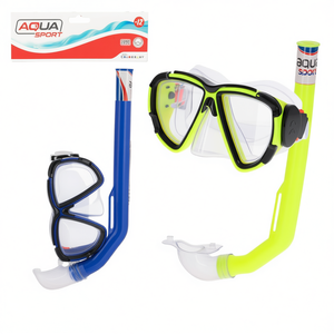 Maschera e boccaglio Aqua Sport per bambini, antiappannamento, attrezzatura subacquea estiva, 8-13 anni, con borsa in rete - Product Image 2