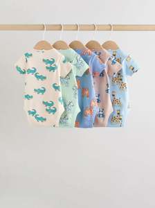 Combinaison bébé Annamar Clothing en coton biologique tricoté, manches longues, fermeture boutonnée, respirante, unisexe, pour nouveau-né, toutes saisons - Product Image 5