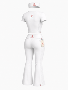 Conjunto Deportivo de Verano para Mujer, Top Ajustado, Leggings Suaves, Diadema, Secado Rápido, Transpirable, para Yoga, Gimnasio, Trotar, Uso Casual - Product Image 2