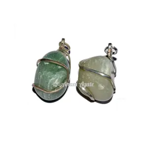 Pendentifs en pierre d'aventurine verte | Grossiste de pendentifs en pierre précieuse en ligne - Product Image 1