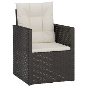Sillón de Jardín de Ratán Sintético Negro, Materiales Resistentes al Agua, Elegante Silla para Exteriores - Product Image 2