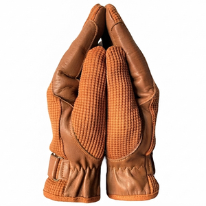 Gants d'équitation unisexes en cuir PU noir, respirants, à demi-doigts, avec fermeture auto-agrippante, pour toutes les saisons - Product Image 2