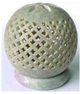 Round Shape Natural Soapstone Carving Tea Light <b>Candle</b> Holder Flower Design For Festival Decorative Purpose In <b>Bulk</b> Quantity - Product Image 2