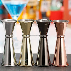 Nuevo diseño blanco grabado Metal Jigger 30-60ml cóctel medición esencial RFC Bar herramienta para el hogar restaurante y cóctel - Product Image 5