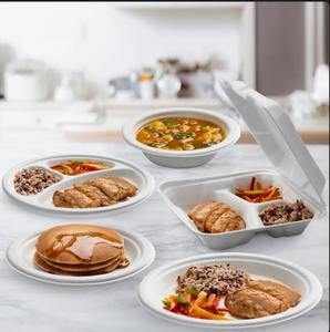 Assiettes jetables en plastique de qualité supérieure, élégantes, pour mariage, anniversaire, restauration, restaurant, à bas prix - Product Image 3
