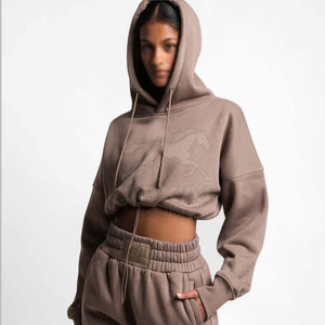 Hoodies courts pour femmes, best-sellers, de qualité supérieure, en tissu léger, couleur personnalisable - Product Image 2
