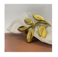 Ensemble d'anneaux de serviette élégants pour la salle à manger, en acier inoxydable, collection hôtelière