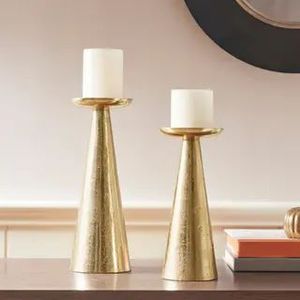 Golden Aluminium <b>Candle</b> Holder Handmade Customized Metal <b>Candle</b> Holder For Home & Garden Decoration <b>Wedding</b> Centerpieces - Product Image 3