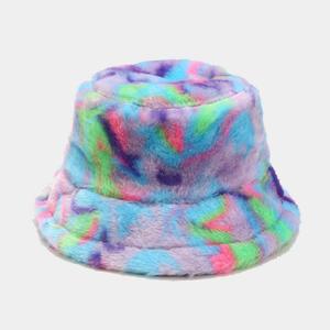 Sombrero de Pescador SIDDIQUI HOSINEX para Mujer, con Forro de Piel Sintética, Diseño Laminado, Color Sólido, Casual, de Felpa, Sin Costuras, Teñido, para Invierno, Cálido, Lavado - Product Image 2