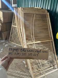 Tête de lit en rotin naturel motif paon pour lit simple, fabriquée au Vietnam, taille personnalisable, pour décoration de chambre à coucher - Product Image 4