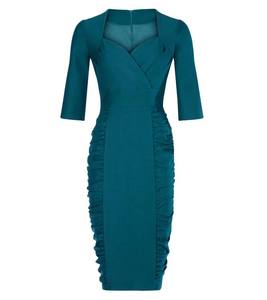 เดรสโปโลผู้หญิงแบบคอปกตัดสี - ดีเทลขอบเสื้อแบบพิเศษ - เดรสผ้าฝ้ายปิเก้แขนสั้นพร้อมโลโก้สั่งทำ - Product Image 1