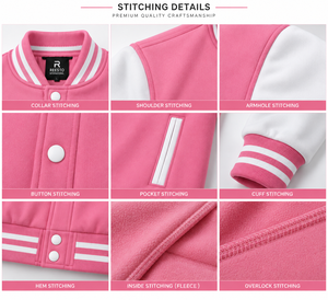 OEM Custom logo Chenille Patch Embroidery Leather Sleeve Vintage College Baseball Letterman team sports Varsity <b>Jacket</b> for <b>Men</b> - Product Image 5