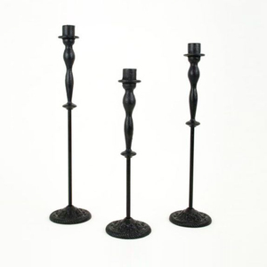 Vintage <b>Black</b> Iron <b>Candlestick</b> Holders Handmade for Home Wedding Decoration Tabletop Use Durable Metal Design - Product Image 6