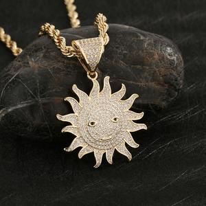 Colgante de Girasol Personalizado, Simple y Exquisito, Chapado en Oro de 14K, Estilo Hip Hop, Joyería para Mujer, Regalo para Mamá, Moda 2024 - Product Image 4