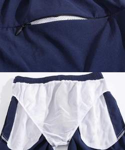 Mens Lightweight Double Layer Sporty Pattern Fitness <b>Shorts</b> with Custom Logo Quick Dry & Breathable - Product Image 2