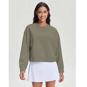 Sweat-shirt à capuche en coton personnalisé pour femmes, sweat-shirt oversize uni pour femmes, sweat-shirts à capuche personnalisés pour femmes - Product Image 6