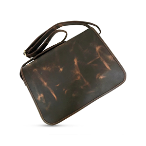 Sacoche pour ordinateur portable vintage en cuir véritable pour homme, sacoche pour ordinateur de 7 pouces, fermeture à glissière, sac de travail léger - Product Image 4