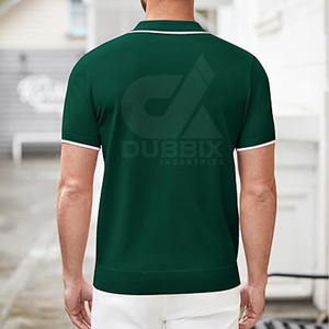 T-shirt de fitness respirant pour homme à prix abordable, en Spandex et Polyester, personnalisé, avec col contrastant, collection 2026 - Product Image 2