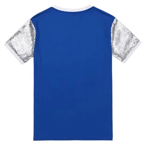 เสื้อยืดแขนยาวปักเลื่อมสีฟ้า 1920 ฟินเออร์ บลู ซีควิน ปักลายสีขาว สำหรับงานปาร์ตี้รับปริญญาของชมรมหญิงสาวกรีก - Product Image 2