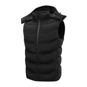 Gilet sans manches zippé personnalisé avec logo OEM 2026 pour homme, doudoune d'hiver 100 % polyester écologique, séchage rapide, respirant, vêtement d'extérieur - Product Image 6