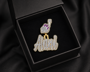 สร้อยคอเงินแท้ 925 ประดับเพชรโมอิสซาไนต์ VVS แบบ Iced Out สลักชื่อได้ตามต้องการ สำหรับผู้หญิง สไตล์ฮิปฮอป เหมาะสำหรับงานพรอม งานปาร์ตี้ ของขวัญเครื่องประดับชั้นดี - Product Image 5