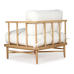 <b>Rustic</b> Style Leisure <b>Chair</b> Sun Lounger with Ottoman Outdoor Furniture Decoration and Garden Furniture - Product Image 3