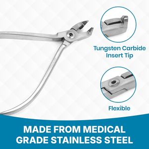 Pince coupante distale orthodontique – Pour maintenir et couper les fils durs et souples – Coupe-fil professionnel pour appareils dentaires – Inserts en carbure de tungstène - Product Image 4