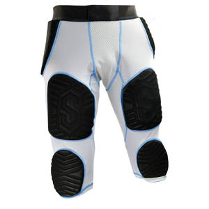 Pantalon de football américain uni, en tissu à séchage rapide, longueur genou, personnalisable avec étiquette privée. - Product Image 4