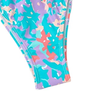 New Arrival Women's <b>Bikini</b> <b>Sets</b> Solid Color 2 Piece Woven Front Logo Quick Dry Sublimation Printing Swimming Beach Wear Suits - Product Image 6