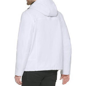 Veste universitaire URBANGAZER pour homme, blanche, épaisse, écologique, style streetwear, imperméable, rembourrage en polyester, manteau d'hiver décontracté, coupe classique - Product Image 6