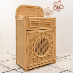 เครื่องซักผ้าของเล่นจิ๋วแบบสานมือจากหวาย สำหรับซักเสื้อผ้าตุ๊กตาเด็ก - Product Image 6