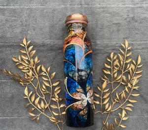 Bouteille d'eau en cuivre FBA, vente chaude, bouteille d'eau en cuivre artisanale, bouteille d'eau en cuivre mat, bouteille d'eau en cuivre pour usage industriel - Product Image 4