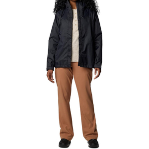 Waterproof Rain <b>Jacket</b> Women Black Hooded Windproof Lightweight Outdoor Shell Taped Seams DWR Coated - Product Image 6