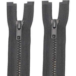 Open End Plastic Zipper Resin <b>Zip</b> Fastener with Auto <b>Lock</b> Slider for Jackets Coats and Garments - Product Image 6