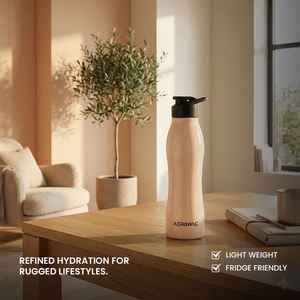 ขวดน้ำสแตนเลส ดีไซน์มินิมอล น้ำหนักเบา พกพาสะดวก ขวดน้ำสำหรับเดินทาง - Product Image 1