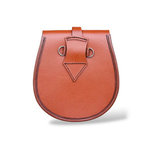 Top Selling Tan Kilt Sporran Traditional Brown Vegan Leather Sporran Bag With <b>Chain</b> <b>Belt</b> Highland Outfit - Product Image 4
