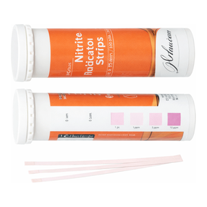 Bandelettes de test de qualité de l'eau pour la détection des nitrites/nitrates sans décoloration 0-25/0-500 ppm - Product Image 1